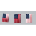 60' String Polyester U.S Flag Pennants